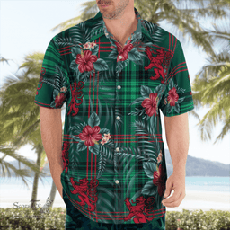 Scottish Clan Scottish Clan Ross Hunting Modern Tartan Scottish Lion Hawaiian Shirt | Tartan Plaid Shirt Scottish Plaid Tartan Plaid - ScotsTee - scotstee.com