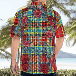 Scottish Clan Ogilvie Tartan Scottish Lion Hawaiian Shirt | Tartan Plaid Shirt Scottish Plaid Tartan Plaid - ScotsTee - scotstee.com