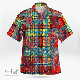 Scottish Clan Ogilvie Tartan Scottish Lion Hawaiian Shirt | Tartan Plaid Shirt Scottish Plaid Tartan Plaid - ScotsTee - scotstee.com