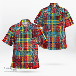 Scottish Clan Ogilvie Tartan Scottish Lion Hawaiian Shirt | Tartan Plaid Shirt Scottish Plaid Tartan Plaid - ScotsTee - scotstee.com