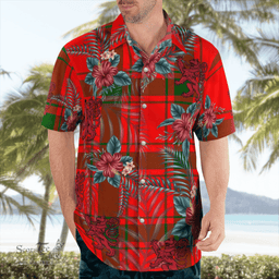 Scottish Clan MacDonald of Sleat Tartan Scottish Lion Hawaiian Shirt | Tartan Plaid Shirt Scottish Plaid Tartan Plaid - ScotsTee - scotstee.com