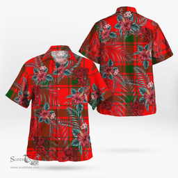 Scottish Clan MacDonald of Sleat Tartan Scottish Lion Hawaiian Shirt | Tartan Plaid Shirt Scottish Plaid Tartan Plaid - ScotsTee - scotstee.com