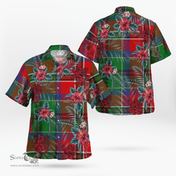 Scottish Clan MacCulloch Tartan Scottish Lion Hawaiian Shirt | Tartan Plaid Shirt Scottish Plaid Tartan Plaid - ScotsTee - scotstee.com