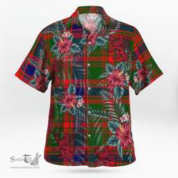 Scottish Clan Nithsdale District Tartan Scottish Lion Hawaiian Shirt | Tartan Plaid Shirt Scottish Plaid Tartan Plaid - ScotsTee - scotstee.com