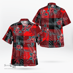 Scottish Clan Ramsay Modern Tartan Scottish Lion Hawaiian Shirt | Tartan Plaid Shirt Scottish Plaid Tartan Plaid - ScotsTee - scotstee.com