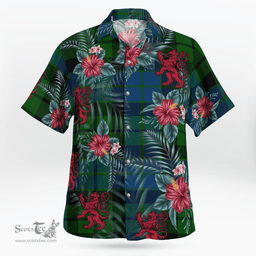 Scottish Clan MacKay Modern Tartan Scottish Lion Hawaiian Shirt | Tartan Plaid Shirt Scottish Plaid Tartan Plaid - ScotsTee - scotstee.com