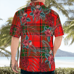 Scottish Clan Maxwell Modern Tartan Scottish Lion Hawaiian Shirt | Tartan Plaid Shirt Scottish Plaid Tartan Plaid - ScotsTee - scotstee.com