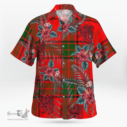Scottish Clan Maxwell Modern Tartan Scottish Lion Hawaiian Shirt | Tartan Plaid Shirt Scottish Plaid Tartan Plaid - ScotsTee - scotstee.com