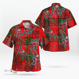 Scottish Clan Maxwell Modern Tartan Scottish Lion Hawaiian Shirt | Tartan Plaid Shirt Scottish Plaid Tartan Plaid - ScotsTee - scotstee.com