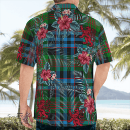 Scottish Clan Newlands Tartan Scottish Lion Hawaiian Shirt | Tartan Plaid Shirt Scottish Plaid Tartan Plaid - ScotsTee - scotstee.com