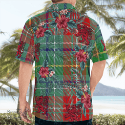 Scottish Clan Muirhead Tartan Scottish Lion Hawaiian Shirt | Tartan Plaid Shirt Scottish Plaid Tartan Plaid - ScotsTee - scotstee.com