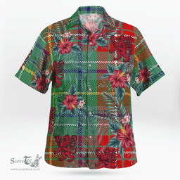 Scottish Clan Muirhead Tartan Scottish Lion Hawaiian Shirt | Tartan Plaid Shirt Scottish Plaid Tartan Plaid - ScotsTee - scotstee.com