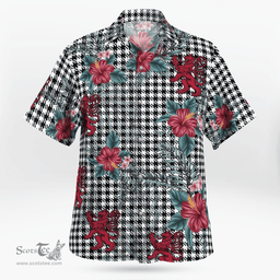 Scottish Clan Shepherd Tartan Scottish Lion Hawaiian Shirt | Tartan Plaid Shirt Scottish Plaid Tartan Plaid - ScotsTee - scotstee.com