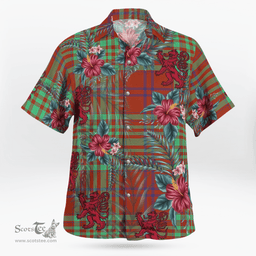 Scottish Clan MacGillivray Hunting Ancient Tartan Scottish Lion Hawaiian Shirt | Tartan Plaid Shirt Scottish Plaid Tartan Plaid - ScotsTee - scotstee.com