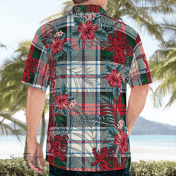 Scottish Clan MacDuff Dress Modern Tartan Scottish Lion Hawaiian Shirt | Tartan Plaid Shirt Scottish Plaid Tartan Plaid - ScotsTee - scotstee.com