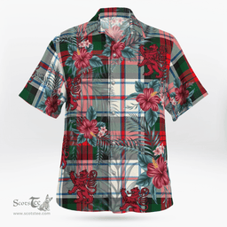 Scottish Clan MacDuff Dress Modern Tartan Scottish Lion Hawaiian Shirt | Tartan Plaid Shirt Scottish Plaid Tartan Plaid - ScotsTee - scotstee.com