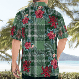 Scottish Clan MacDonald Lord of the Isles Hunting Tartan Scottish Lion Hawaiian Shirt | Tartan Plaid Shirt Scottish Plaid Tartan Plaid - ScotsTee - scotstee.com