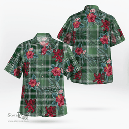 Scottish Clan MacDonald Lord of the Isles Hunting Tartan Scottish Lion Hawaiian Shirt | Tartan Plaid Shirt Scottish Plaid Tartan Plaid - ScotsTee - scotstee.com