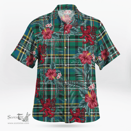 Scottish Clan Scott Green Ancient Tartan Scottish Lion Hawaiian Shirt | Tartan Plaid Shirt Scottish Plaid Tartan Plaid - ScotsTee - scotstee.com