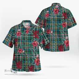 Scottish Clan Scott Green Ancient Tartan Scottish Lion Hawaiian Shirt | Tartan Plaid Shirt Scottish Plaid Tartan Plaid - ScotsTee - scotstee.com
