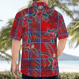 Scottish Clan Rait Inverness Tartan Scottish Lion Hawaiian Shirt | Tartan Plaid Shirt Scottish Plaid Tartan Plaid - ScotsTee - scotstee.com