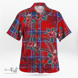Scottish Clan Rait Inverness Tartan Scottish Lion Hawaiian Shirt | Tartan Plaid Shirt Scottish Plaid Tartan Plaid - ScotsTee - scotstee.com