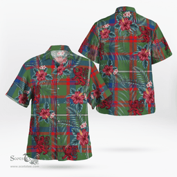 Scottish Clan Shaw Green Modern Tartan Scottish Lion Hawaiian Shirt | Tartan Plaid Shirt Scottish Plaid Tartan Plaid - ScotsTee - scotstee.com