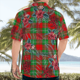 Scottish Clan Lennox Tartan Scottish Lion Hawaiian Shirt | Tartan Plaid Shirt Scottish Plaid Tartan Plaid - ScotsTee - scotstee.com