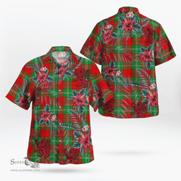 Scottish Clan Lennox Tartan Scottish Lion Hawaiian Shirt | Tartan Plaid Shirt Scottish Plaid Tartan Plaid - ScotsTee - scotstee.com