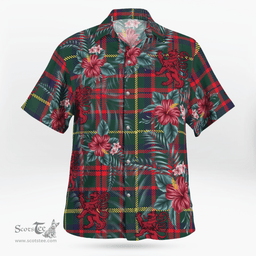Scottish Clan MacKintosh Hunting Modern Tartan Scottish Lion Hawaiian Shirt | Tartan Plaid Shirt Scottish Plaid Tartan Plaid - ScotsTee - scotstee.com