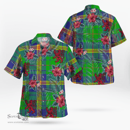 Scottish Clan New Mexico Tartan Scottish Lion Hawaiian Shirt | Tartan Plaid Shirt Scottish Plaid Tartan Plaid - ScotsTee - scotstee.com