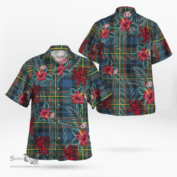 Scottish Clan MacLellan Ancient Tartan Scottish Lion Hawaiian Shirt | Tartan Plaid Shirt Scottish Plaid Tartan Plaid - ScotsTee - scotstee.com