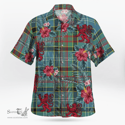 Scottish Clan Paisley District Tartan Scottish Lion Hawaiian Shirt | Tartan Plaid Shirt Scottish Plaid Tartan Plaid - ScotsTee - scotstee.com