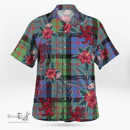 Scottish Clan MacDonald Ancient Tartan Scottish Lion Hawaiian Shirt | Tartan Plaid Shirt Scottish Plaid Tartan Plaid - ScotsTee - scotstee.com