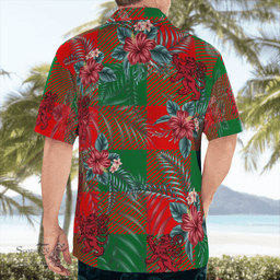 Scottish Clan Moncrieffe Tartan Scottish Lion Hawaiian Shirt | Tartan Plaid Shirt Scottish Plaid Tartan Plaid - ScotsTee - scotstee.com