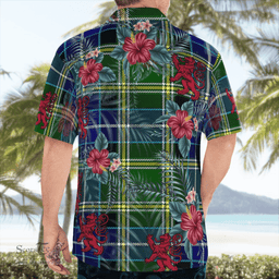Scottish Clan MacKellar Tartan Scottish Lion Hawaiian Shirt | Tartan Plaid Shirt Scottish Plaid Tartan Plaid - ScotsTee - scotstee.com