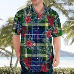 Scottish Clan MacKellar Tartan Scottish Lion Hawaiian Shirt | Tartan Plaid Shirt Scottish Plaid Tartan Plaid - ScotsTee - scotstee.com