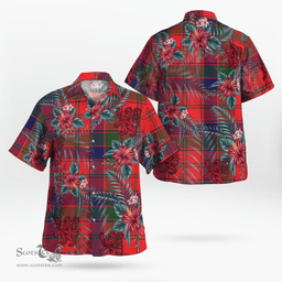 Scottish Clan Robertson Modern Tartan Scottish Lion Hawaiian Shirt | Tartan Plaid Shirt Scottish Plaid Tartan Plaid - ScotsTee - scotstee.com