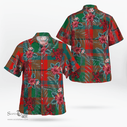 Scottish Clan McIlvian Tartan Scottish Lion Hawaiian Shirt | Tartan Plaid Shirt Scottish Plaid Tartan Plaid - ScotsTee - scotstee.com