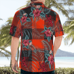 Scottish Clan Rob Roy MacGregor Ancient Tartan Scottish Lion Hawaiian Shirt | Tartan Plaid Shirt Scottish Plaid Tartan Plaid - ScotsTee - scotstee.com