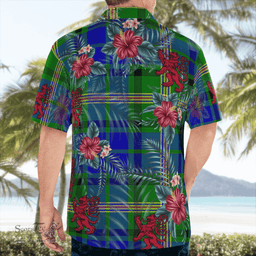 Scottish Clan Maitland Tartan Scottish Lion Hawaiian Shirt | Tartan Plaid Shirt Scottish Plaid Tartan Plaid - ScotsTee - scotstee.com