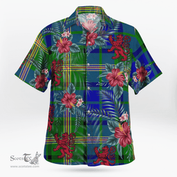 Scottish Clan Maitland Tartan Scottish Lion Hawaiian Shirt | Tartan Plaid Shirt Scottish Plaid Tartan Plaid - ScotsTee - scotstee.com