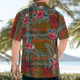 Scottish Clan Seton Hunting Modern Tartan Scottish Lion Hawaiian Shirt | Tartan Plaid Shirt Scottish Plaid Tartan Plaid - ScotsTee - scotstee.com