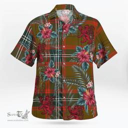 Scottish Clan Seton Hunting Modern Tartan Scottish Lion Hawaiian Shirt | Tartan Plaid Shirt Scottish Plaid Tartan Plaid - ScotsTee - scotstee.com