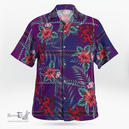 Scottish Clan Pride of Glencoe Tartan Scottish Lion Hawaiian Shirt | Tartan Plaid Shirt Scottish Plaid Tartan Plaid - ScotsTee - scotstee.com