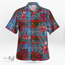 Scottish Clan Pennycook (Edinburgh) Tartan Scottish Lion Hawaiian Shirt | Tartan Plaid Shirt Scottish Plaid Tartan Plaid - ScotsTee - scotstee.com