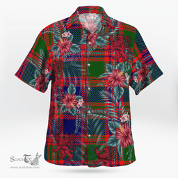 Scottish Clan MacIntyre Modern Tartan Scottish Lion Hawaiian Shirt | Tartan Plaid Shirt Scottish Plaid Tartan Plaid - ScotsTee - scotstee.com