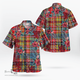 Scottish Clan Ogilvie of Airlie Ancient Tartan Scottish Lion Hawaiian Shirt | Tartan Plaid Shirt Scottish Plaid Tartan Plaid - ScotsTee - scotstee.com