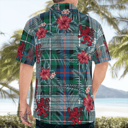 Scottish Clan MacKenzie Dress Ancient Tartan Scottish Lion Hawaiian Shirt | Tartan Plaid Shirt Scottish Plaid Tartan Plaid - ScotsTee - scotstee.com