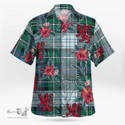Scottish Clan MacKenzie Dress Ancient Tartan Scottish Lion Hawaiian Shirt | Tartan Plaid Shirt Scottish Plaid Tartan Plaid - ScotsTee - scotstee.com